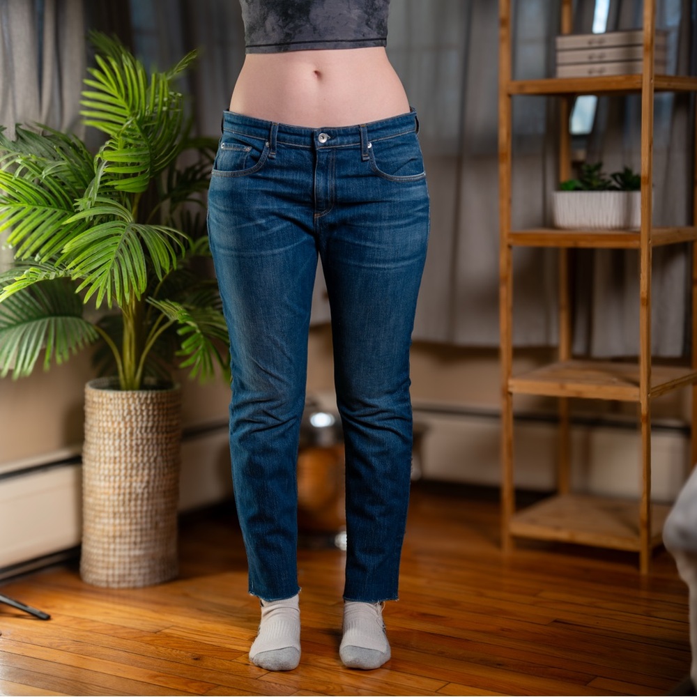 Rag & Bone Blue Straight Leg Jeans